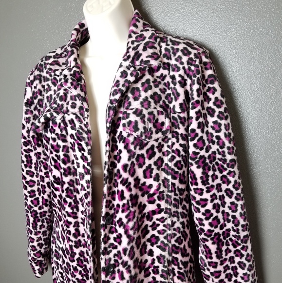Vintage Dollhouse Outerwear Pink Leopard Jacket - Picture 3 of 7